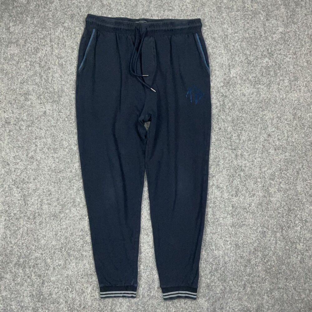 Ted Baker Jogger Pants Mens Size L Blue Drawstring Casual Lounge